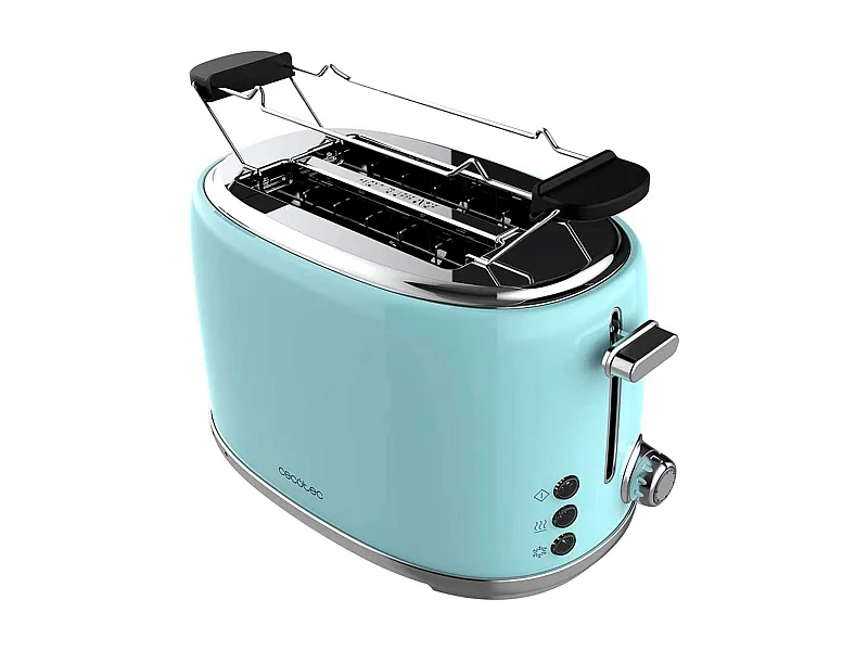 Tostador Cecotec Toast&Taste 1000 Retro Double 980W diseño retro azul
