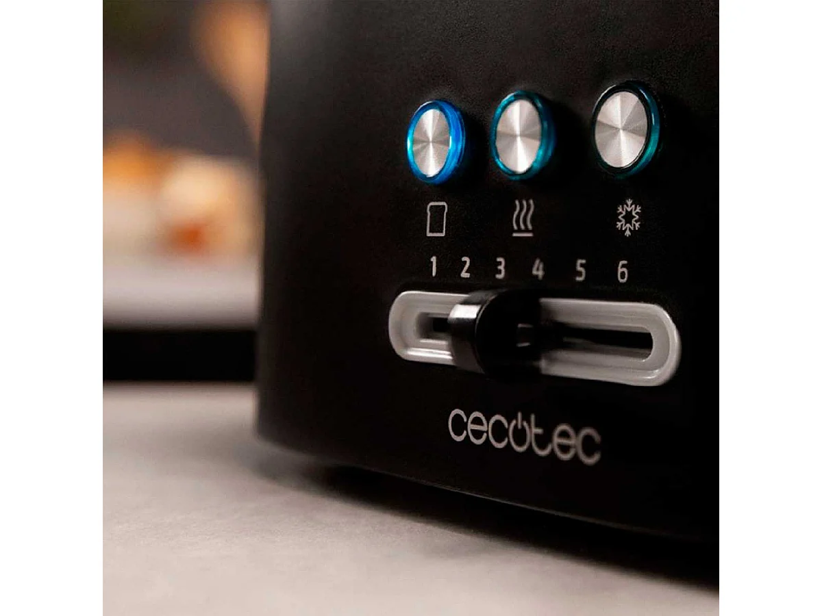 Tostador Cecotec Toast&Taste 10000 Extra 980W ranura extra ancha negro
