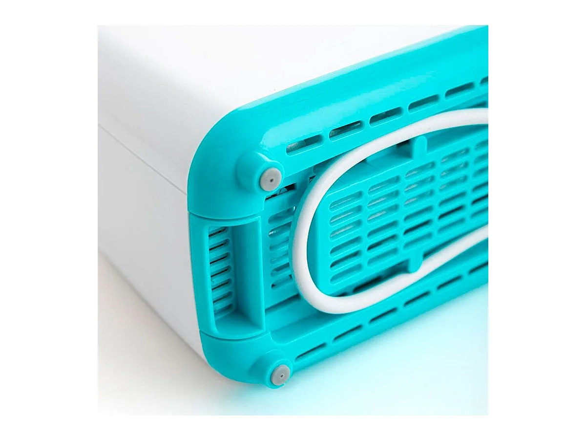 Tostador Gallery Dcook 800W ranura larga 3 funciones 7 posiciones de tostado blanco/azul