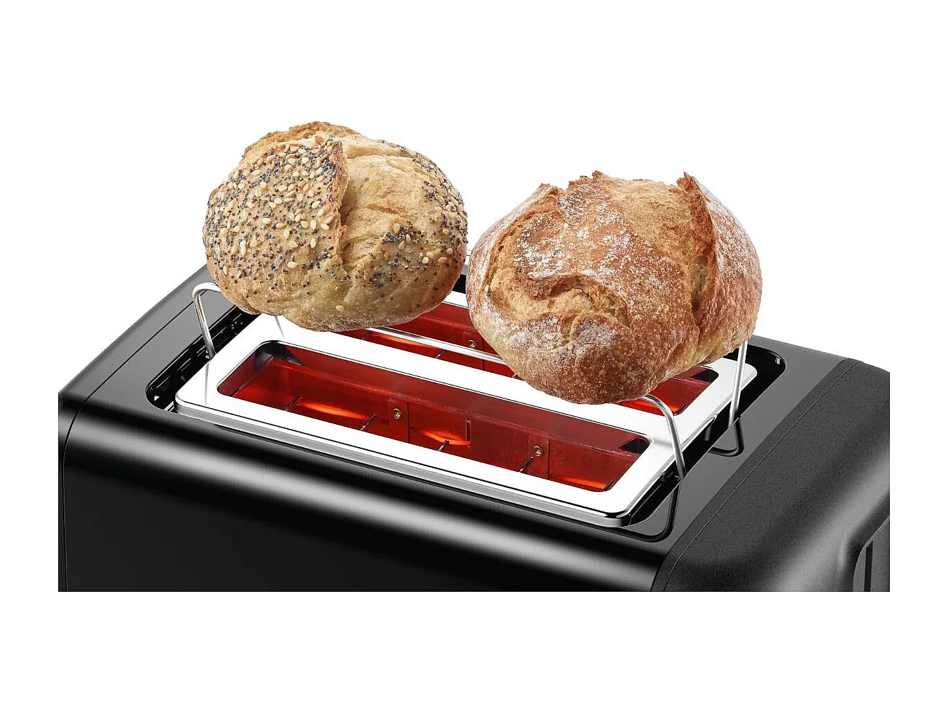 Tostador Bosch TAT3P423 2R 970W 2 ranuras acero inoxidable negro