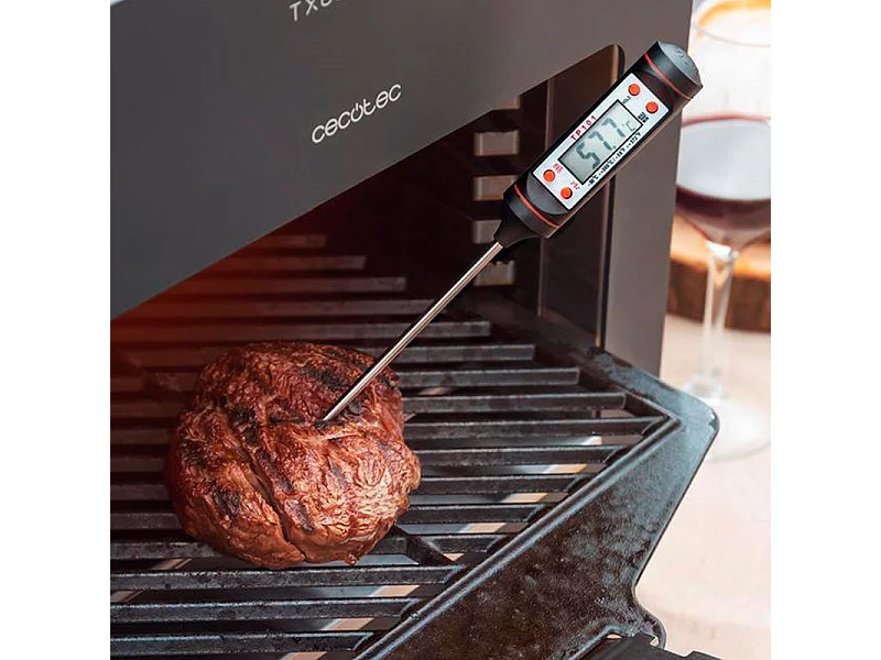 Horno eléctrico Cecotec Txuletaco 8000 Inferno 2200W 850ºC negro 47x47,5x41 cm