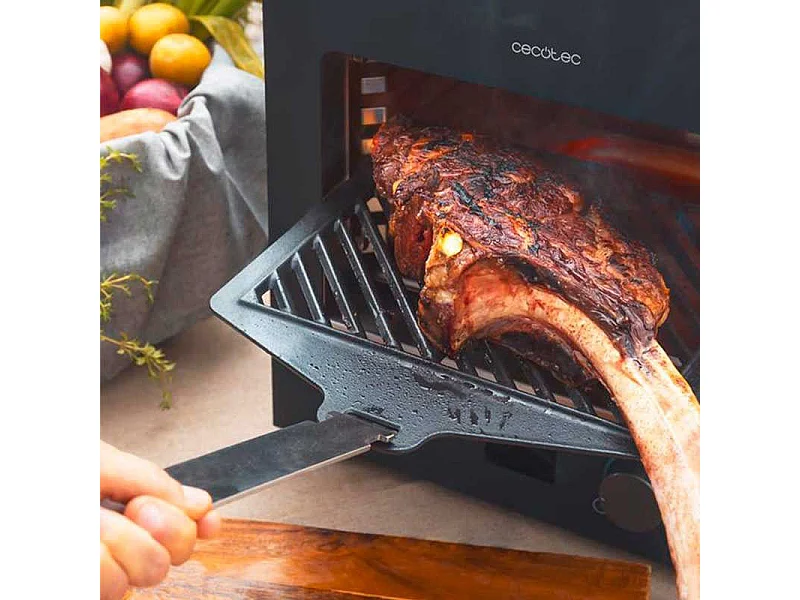 Horno eléctrico Cecotec Txuletaco 8000 Inferno 2200W 850ºC negro 47x47,5x41 cm