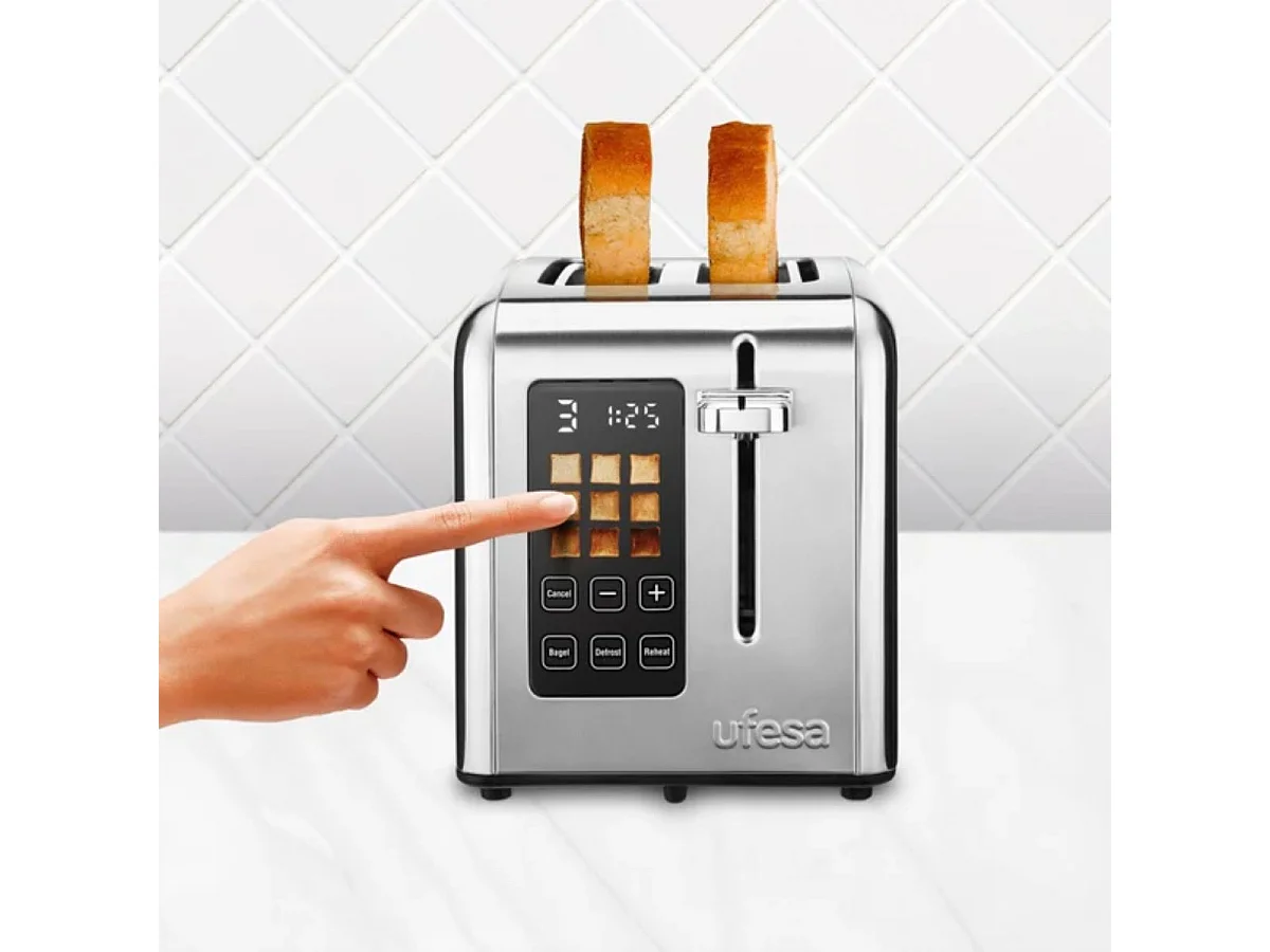 Tostador Ufesa Perfect Toaster 950W 2 ranuras plata
