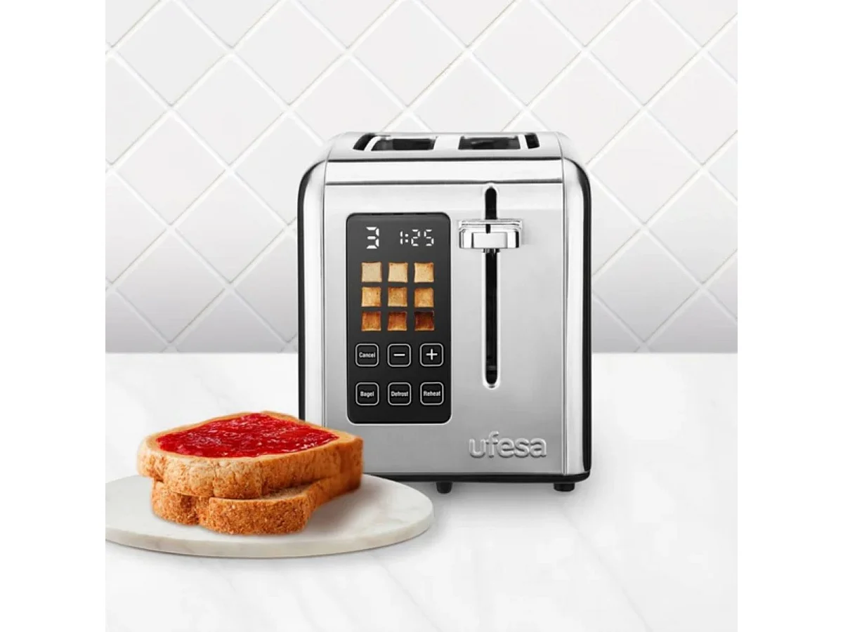 Tostador Ufesa Perfect Toaster 950W 2 ranuras plata