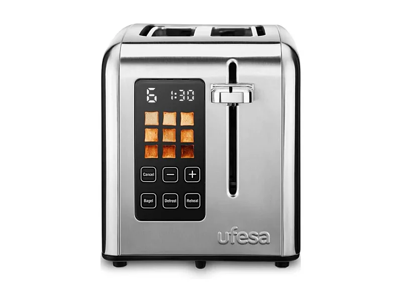 Tostador Ufesa Perfect Toaster 950W 2 ranuras plata