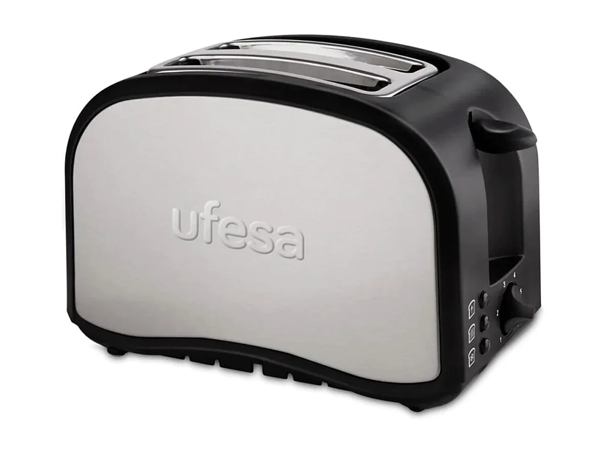 Tostador Ufesa Optima TT7985 800W 6 niveles 2 ranuras inox