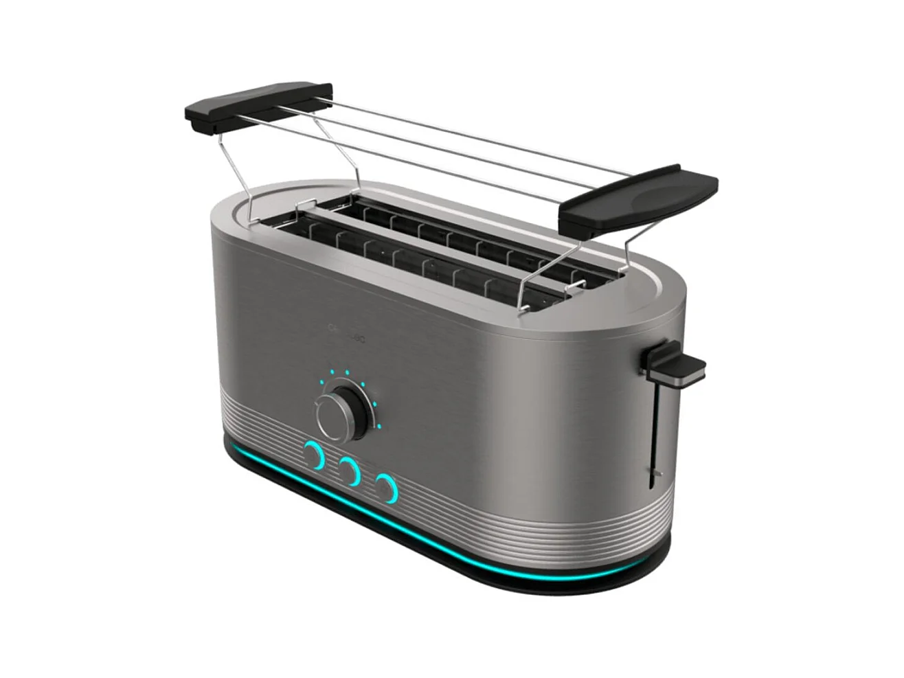 Tostador Cecotec Shine&Toast Extra Double 1400W 2 ranuras + aviso luminoso gris