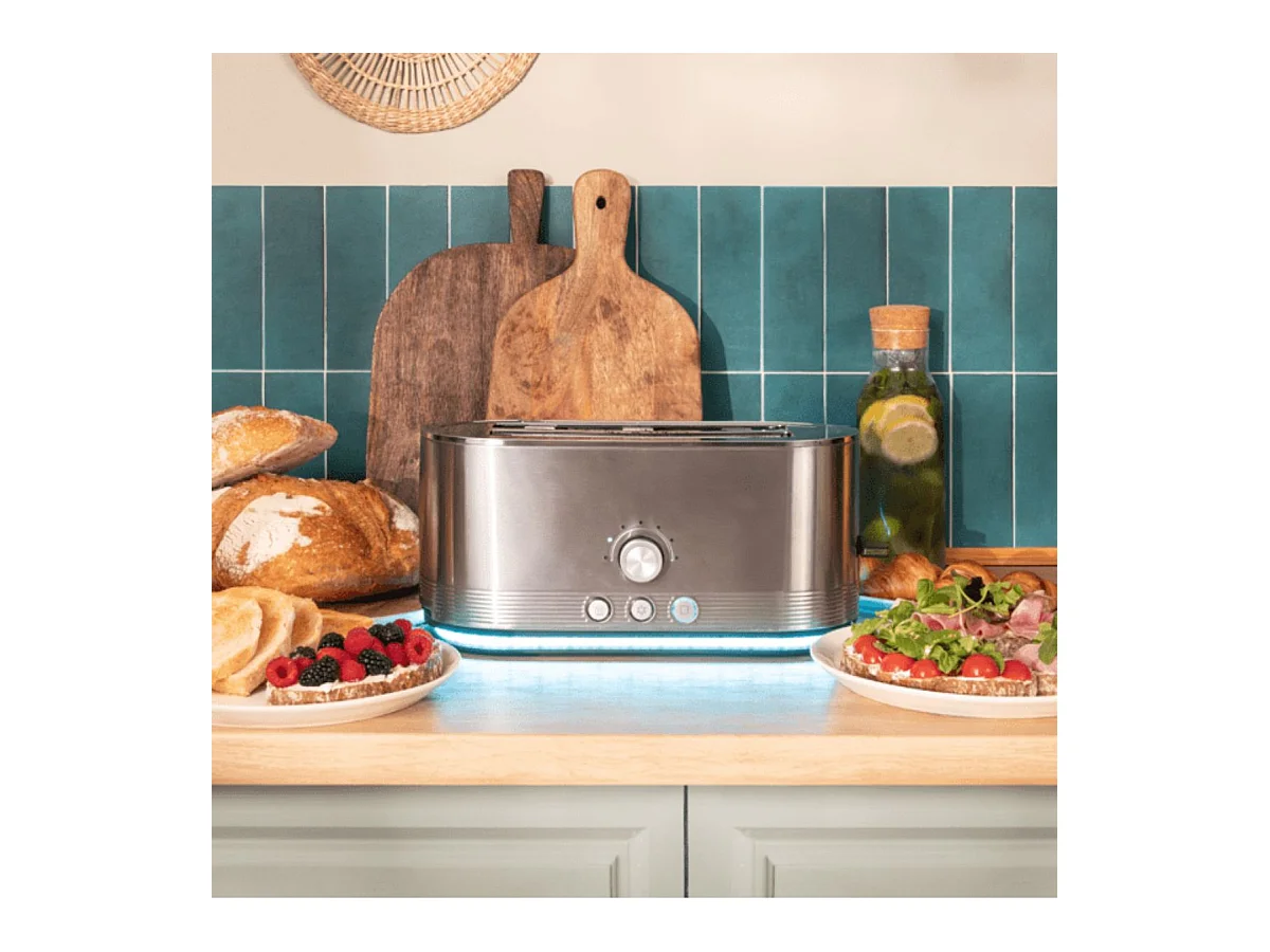Tostador Cecotec Shine&Toast Extra Double 1400W 2 ranuras + aviso luminoso gris