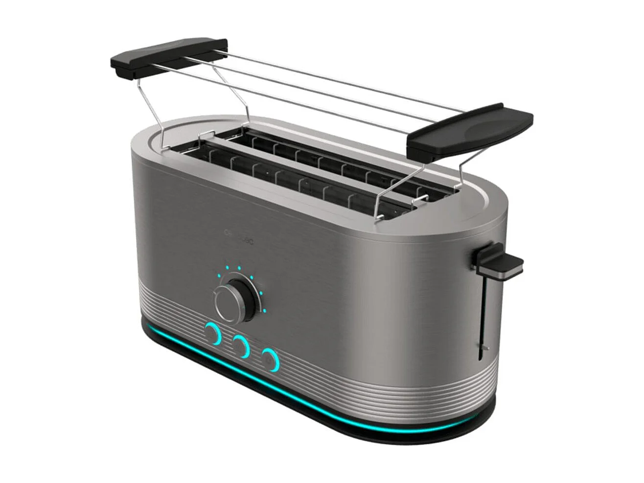 Tostador Cecotec Shine&Toast Extra Double 1400W 2 ranuras + aviso luminoso gris