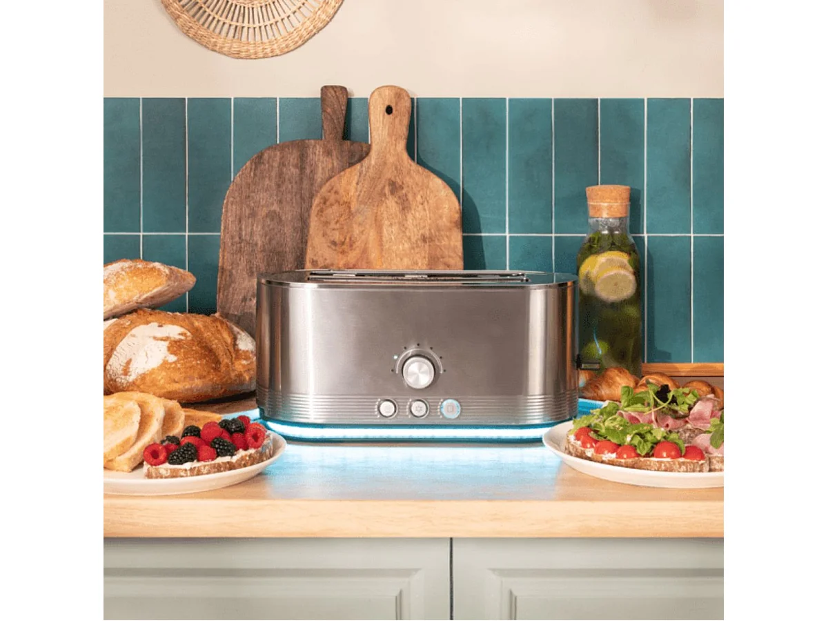 Tostador Cecotec Shine&Toast Extra Double 1400W 2 ranuras + aviso luminoso gris
