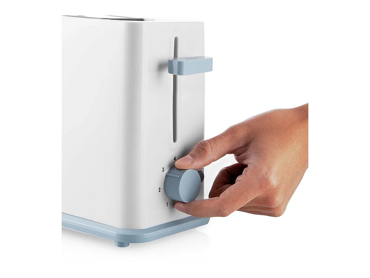 Tostador Orbegozo TO-4014 850W ranura ancha 7 posiciones blanco