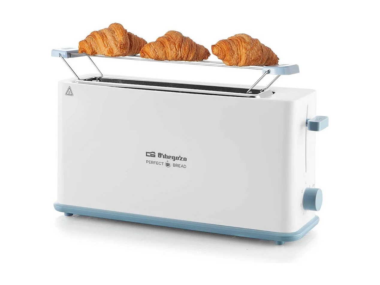 Tostador Orbegozo TO-4014 850W ranura ancha 7 posiciones blanco