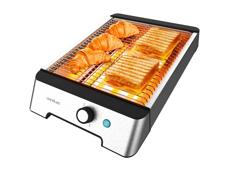 Tostador horizontal Cecotec NiceSlice Inox 1000W control mecánico