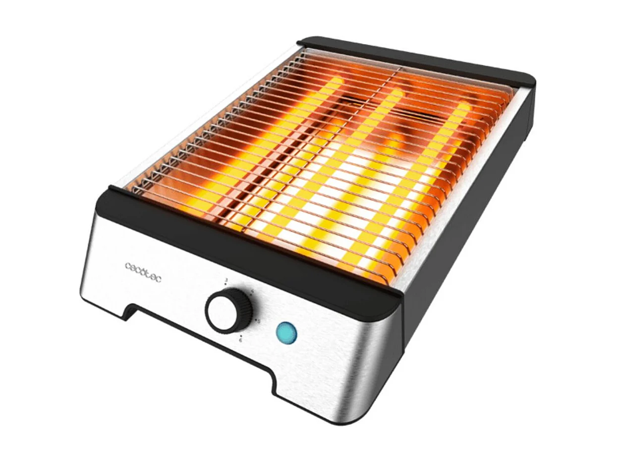 Tostador horizontal Cecotec NiceSlice Inox 1000W control mecánico