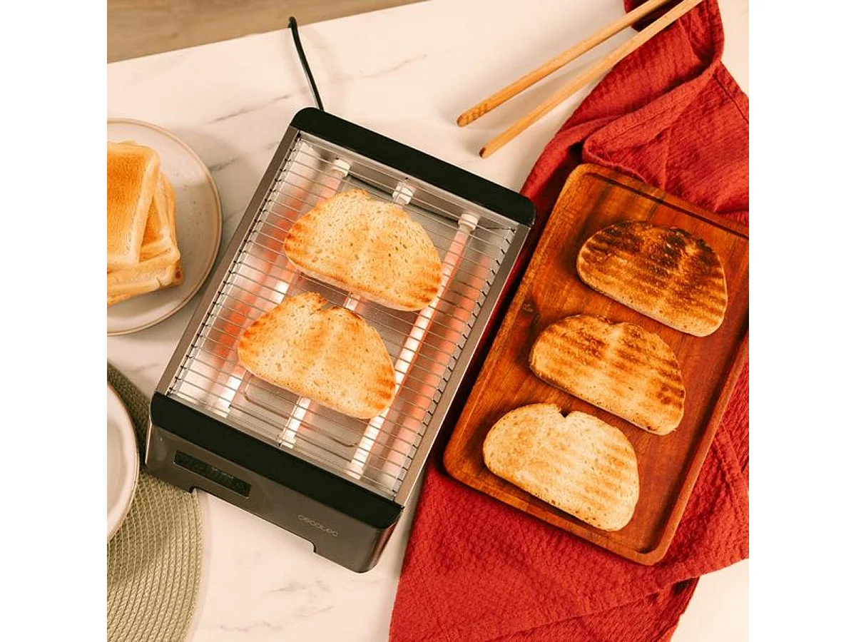 Tostador horizontal Cecotec NiceSlice Touch 1000W control táctil