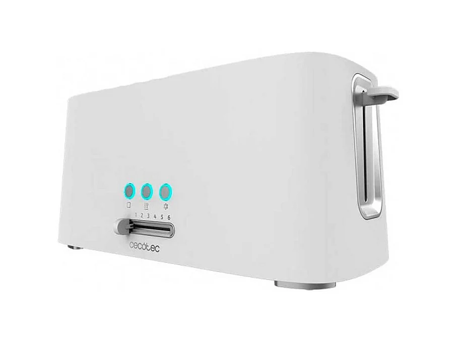 Tostadora de doble ranura Toast&Taste 16000 Extra Double White Cecotec 1630W blanco
