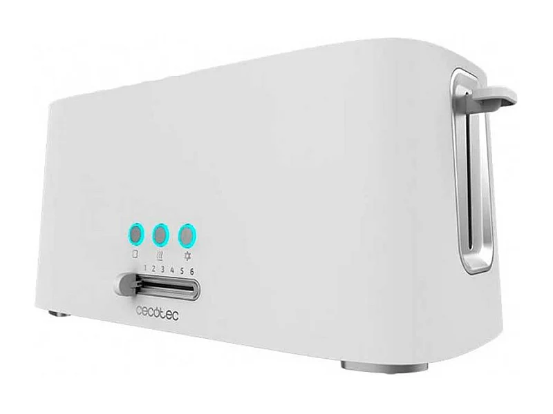 Tostadora de doble ranura Toast&Taste 16000 Extra Double White Cecotec 1630W blanco