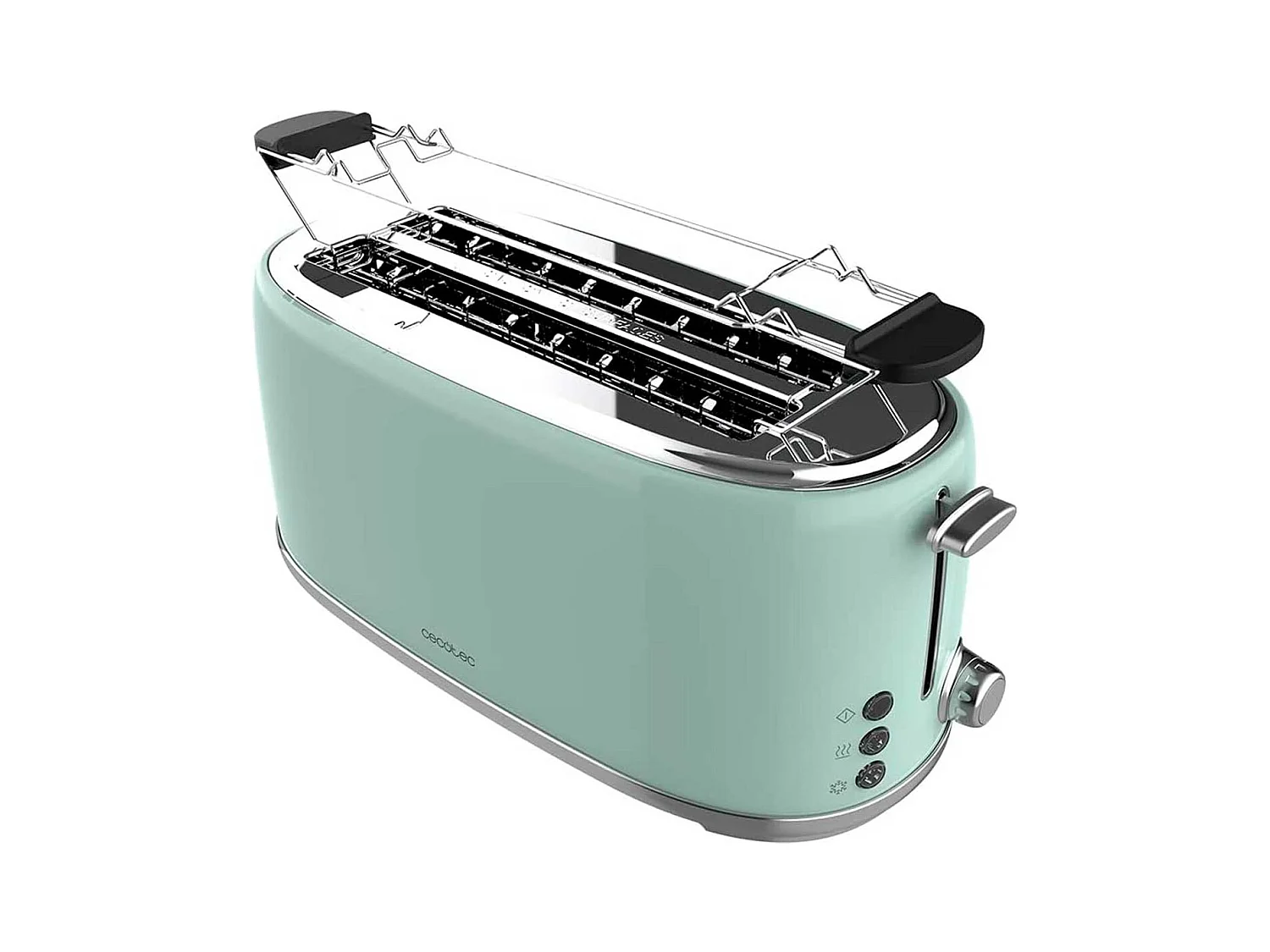 Tostador Cecotec Toast&Taste 1600 Retro Double 980W diseño retro verde