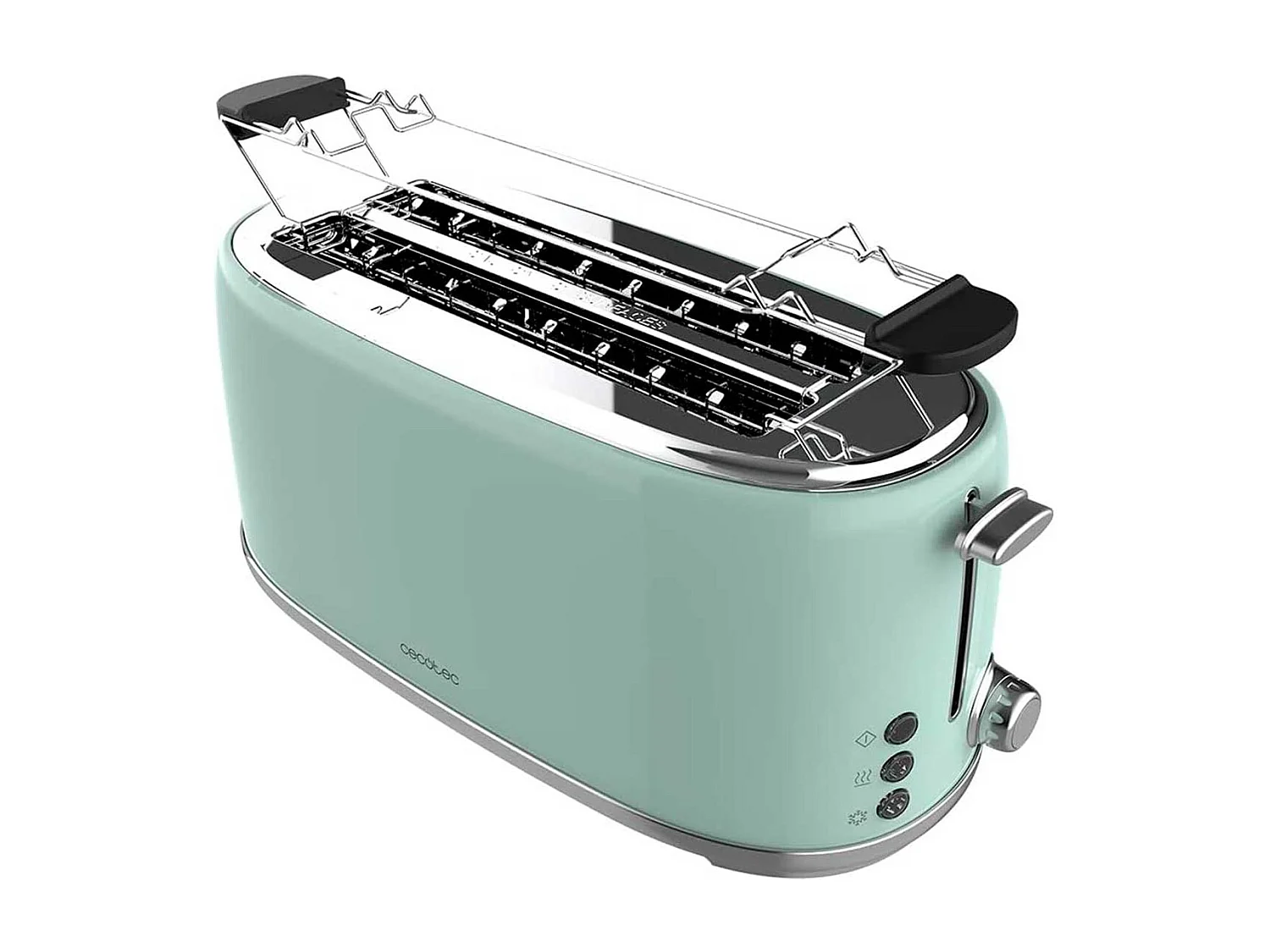 Tostador Cecotec Toast&Taste 1600 Retro Double 980W diseño retro verde