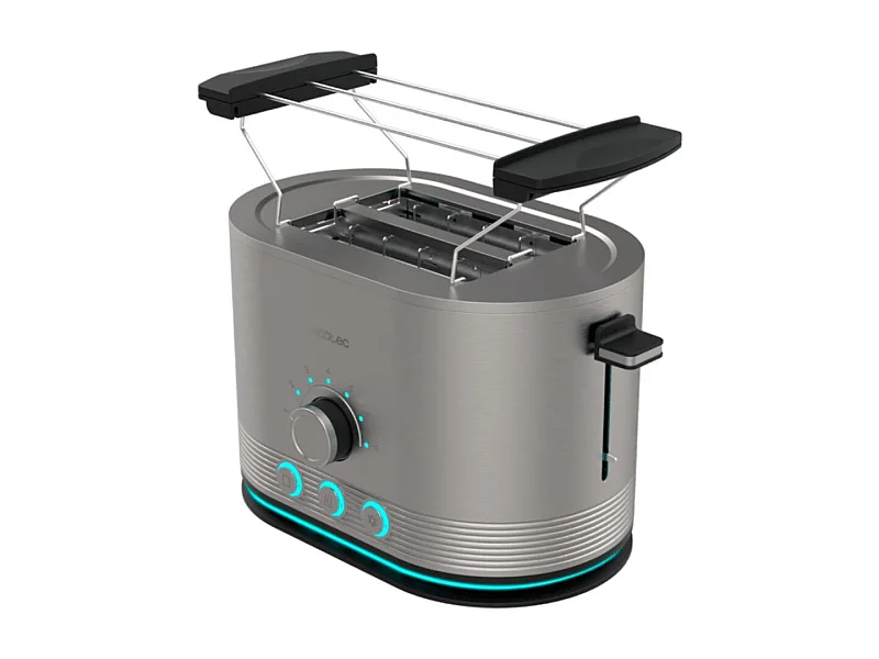 Tostador Cecotec Shine&Toast Double 850W 2 ranuras + aviso luminoso gris