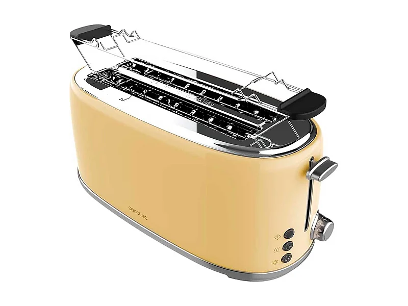 Tostador Cecotec Toast&Taste 1600 Retro Double 980W diseño retro beige