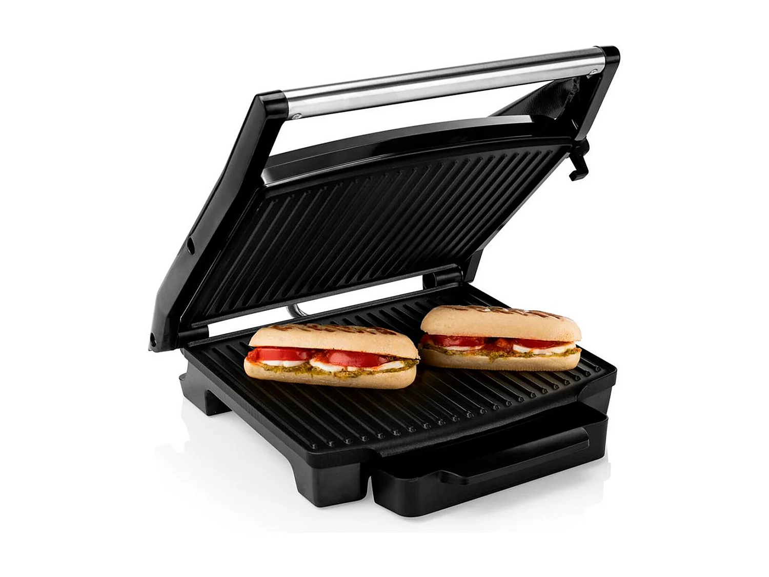 Plancha grill Princess 112416 2000W placa flotante inox/negro