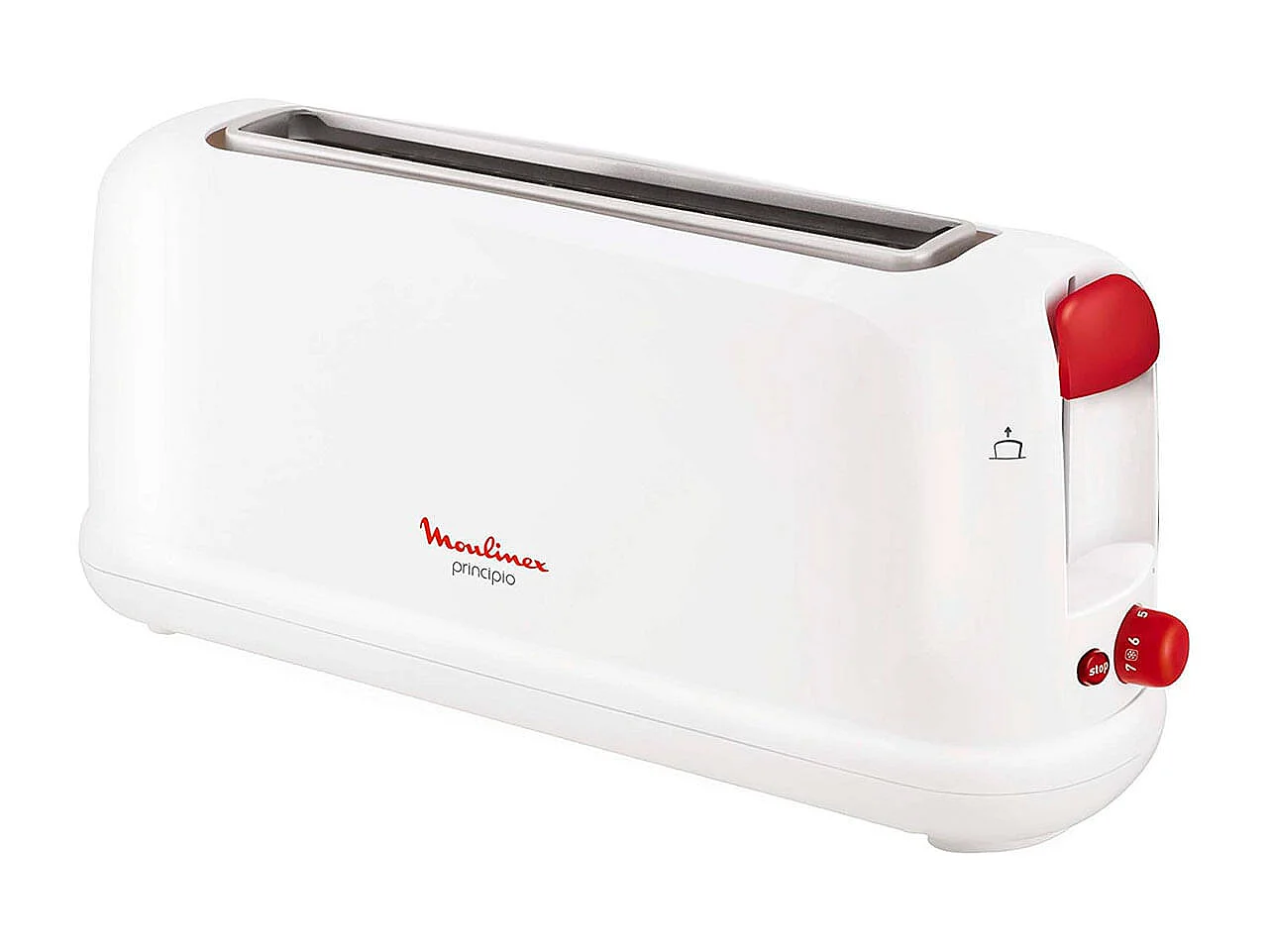 Tostador Principio 1 Moulinex 750W blanco/rojo