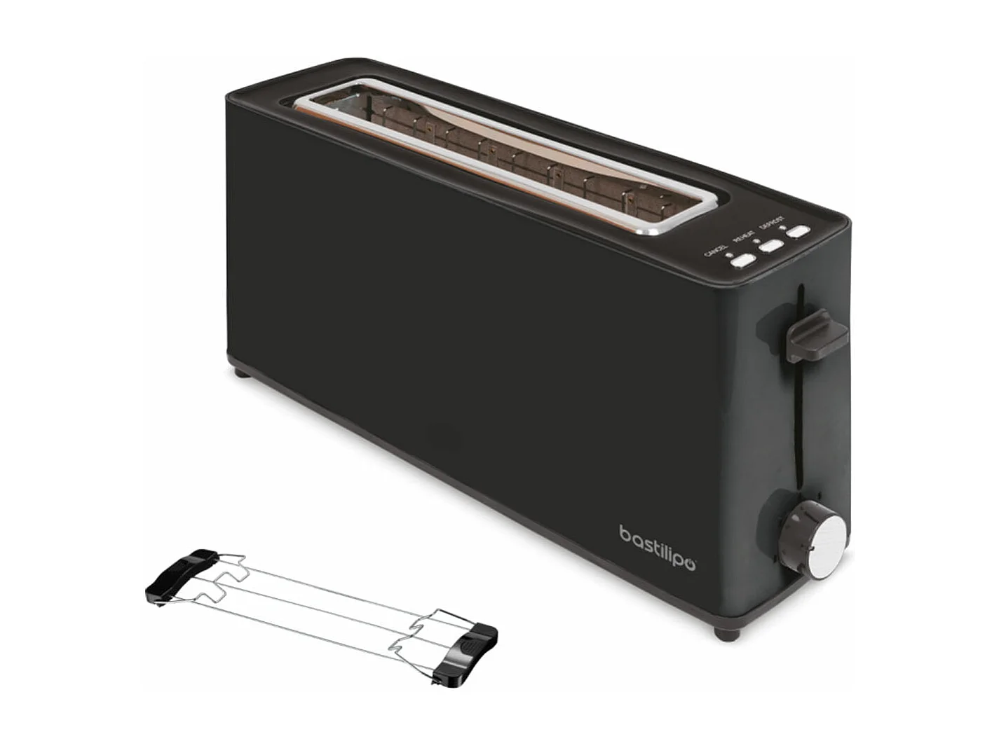 Tostador Bastilipo Firefox AN-900 900W ranura extra larga negro