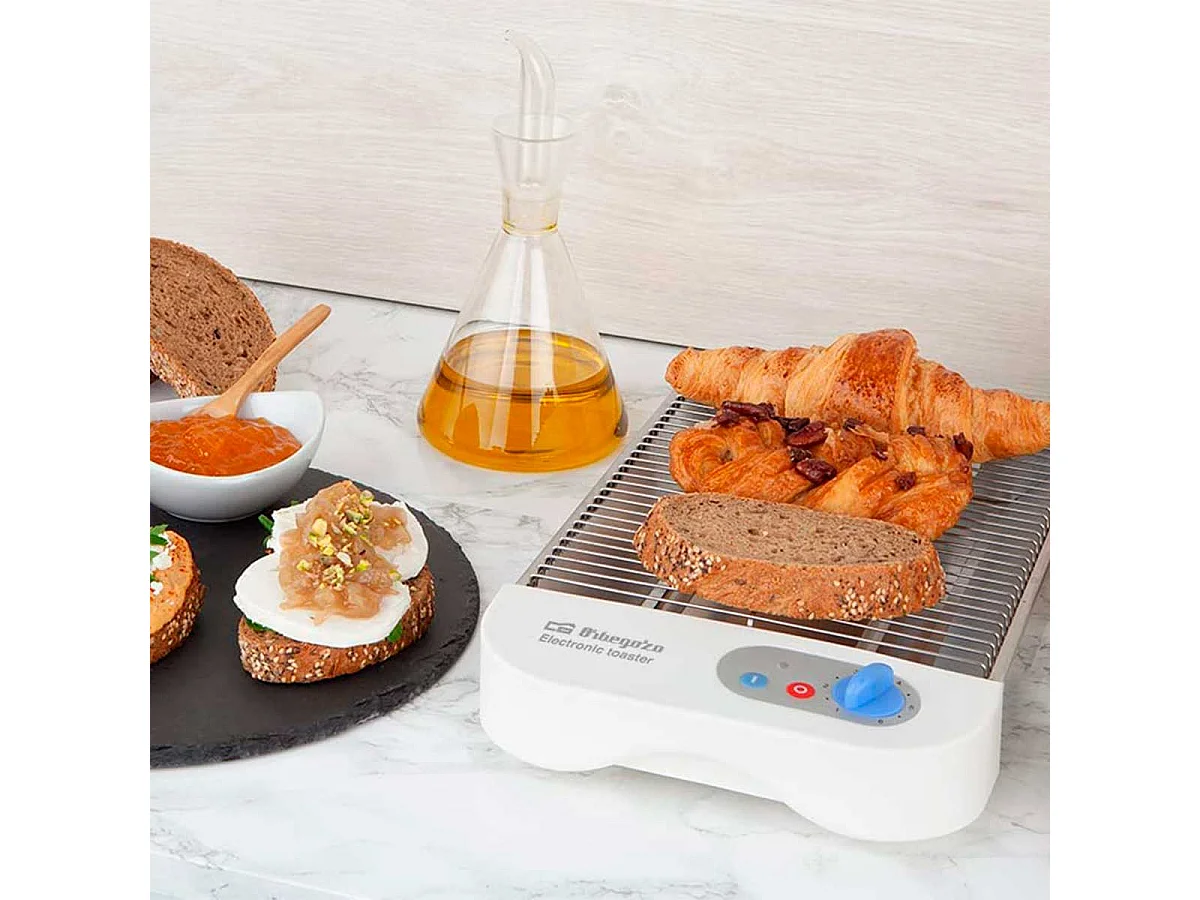 Tostador plano Orbegozo TO 1010 600W 6 niveles blanco