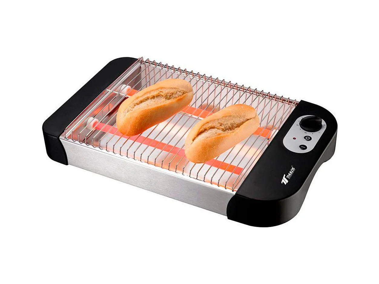 Tostador plano Thulos TH-TP101 600W 6 niveles negro