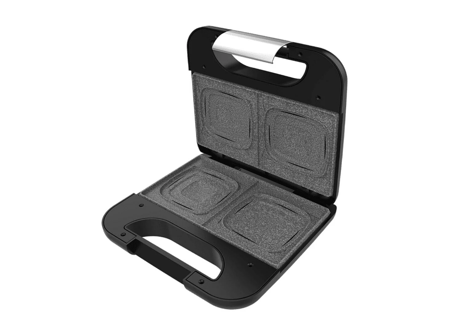 Sandwichera Cecotec Rock'nToast Square 800W 2 placas antiadherentes inox