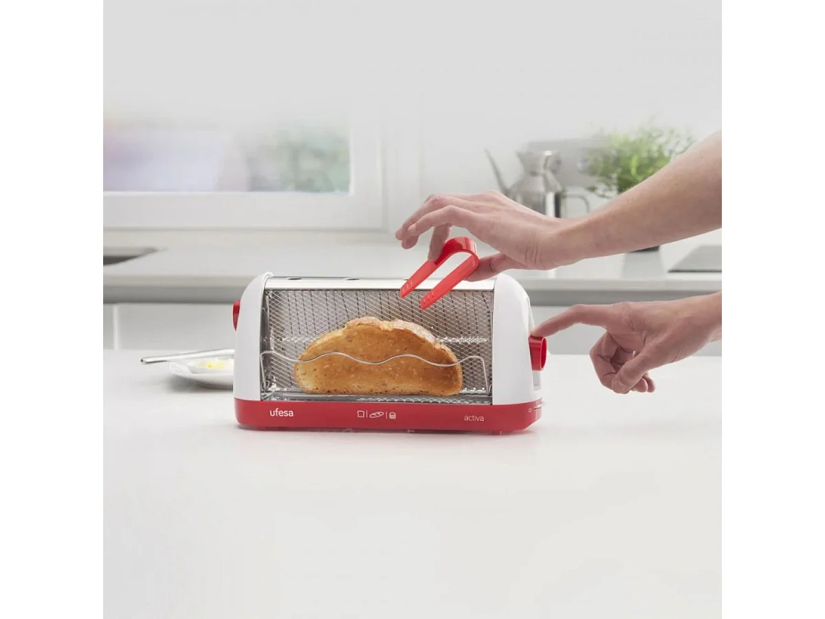 Tostador Ufesa TT7963 700W 2 ranuras blanco 15,6x32,2x9 cm
