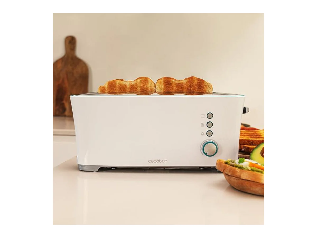 Tostador Cecotec Toast&Taste Extra W 1000W 7 posiciones blanco