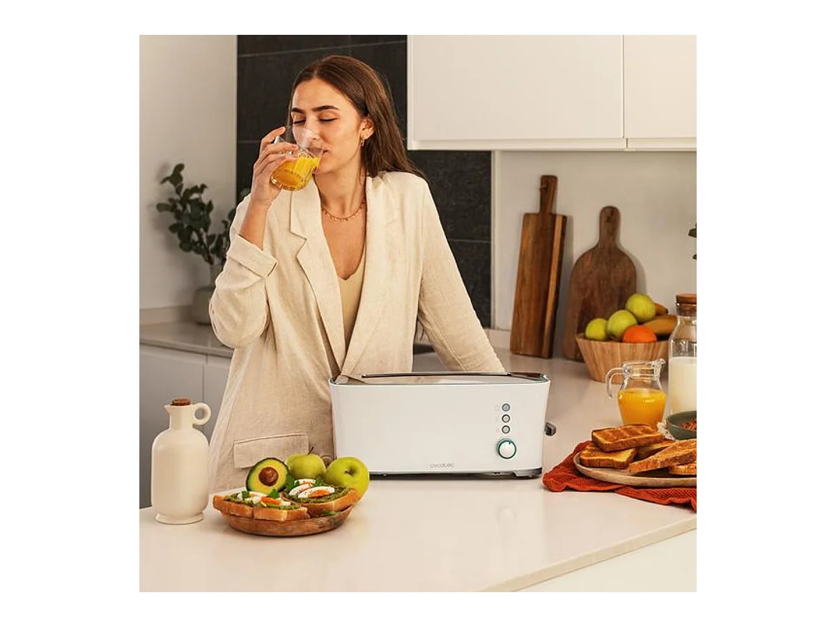 Tostador Cecotec Toast&Taste Extra W 1000W 7 posiciones blanco