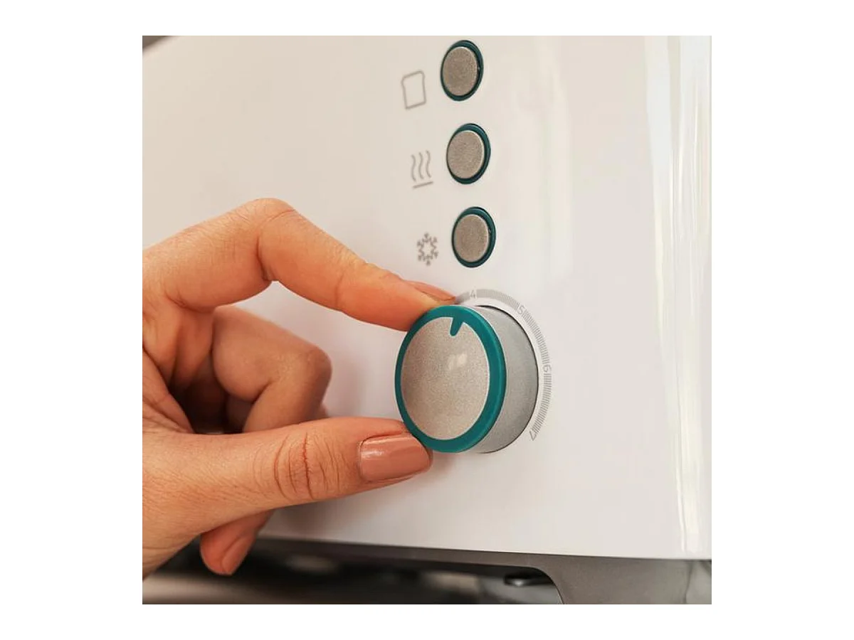 Tostador Cecotec Toast&Taste Extra W 1000W 7 posiciones blanco