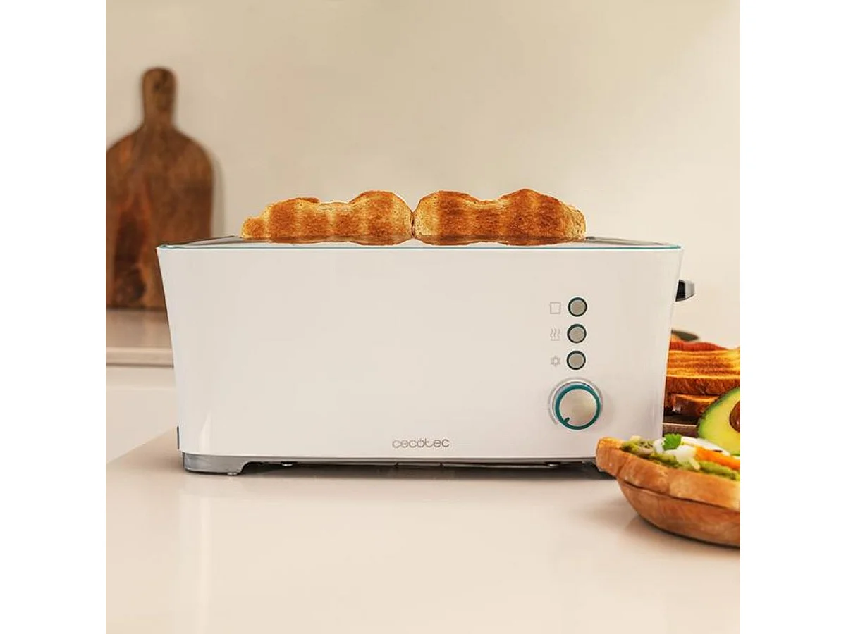 Tostador Cecotec Toast&Taste Extra W 1000W 7 posiciones blanco