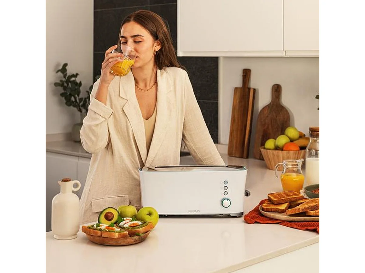 Tostador Cecotec Toast&Taste Extra W 1000W 7 posiciones blanco