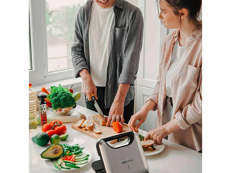 Sandwichera Spicy Grill Plus 5008X Universal Blue 700W 3 en 1 inox