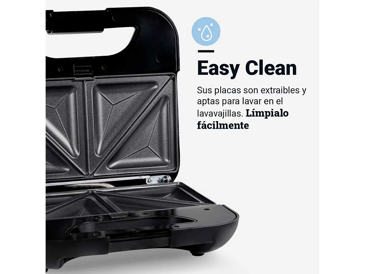 Sandwichera Spicy Grill Plus 5008X Universal Blue 700W 3 en 1 inox