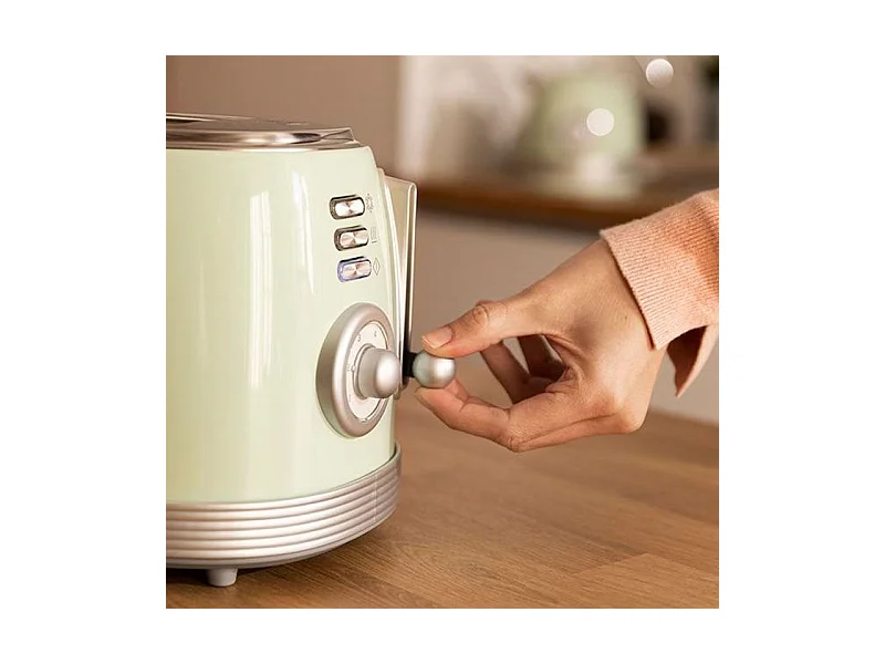 Tostadora vertical Cecotec Toast&Taste 800 Vintage Light Green 850W doble ranura verde