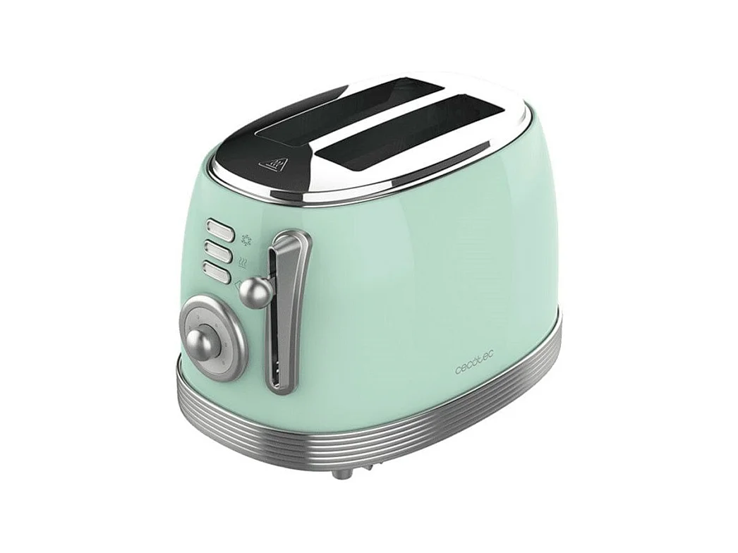 Tostadora vertical Cecotec Toast&Taste 800 Vintage Light Green 850W doble ranura verde