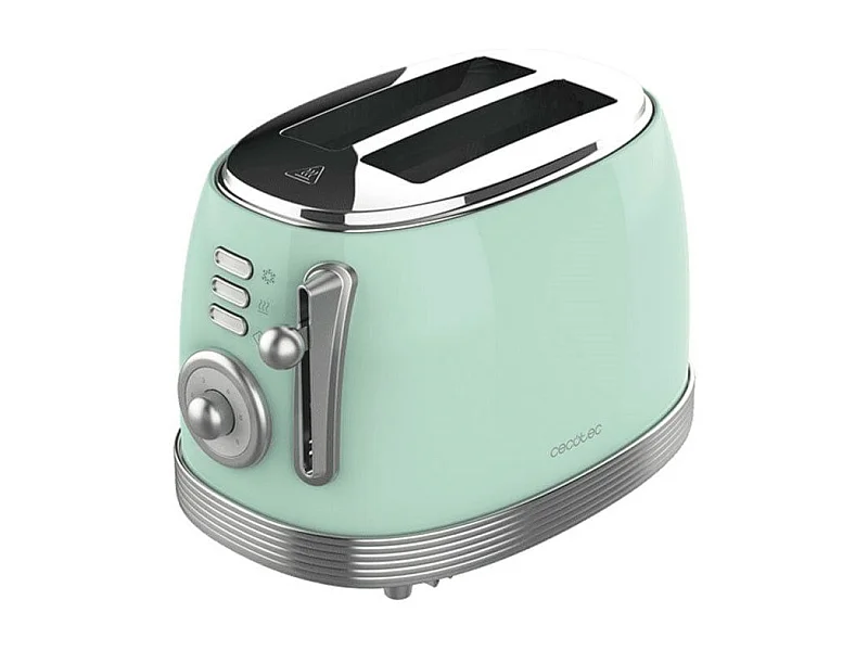 Tostadora vertical Cecotec Toast&Taste 800 Vintage Light Green 850W doble ranura verde