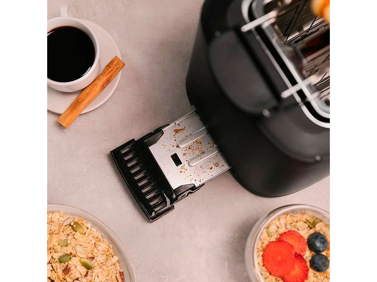 Tostador vertical Cecotec Toast&Taste 16000 Extra Double 1630W negro