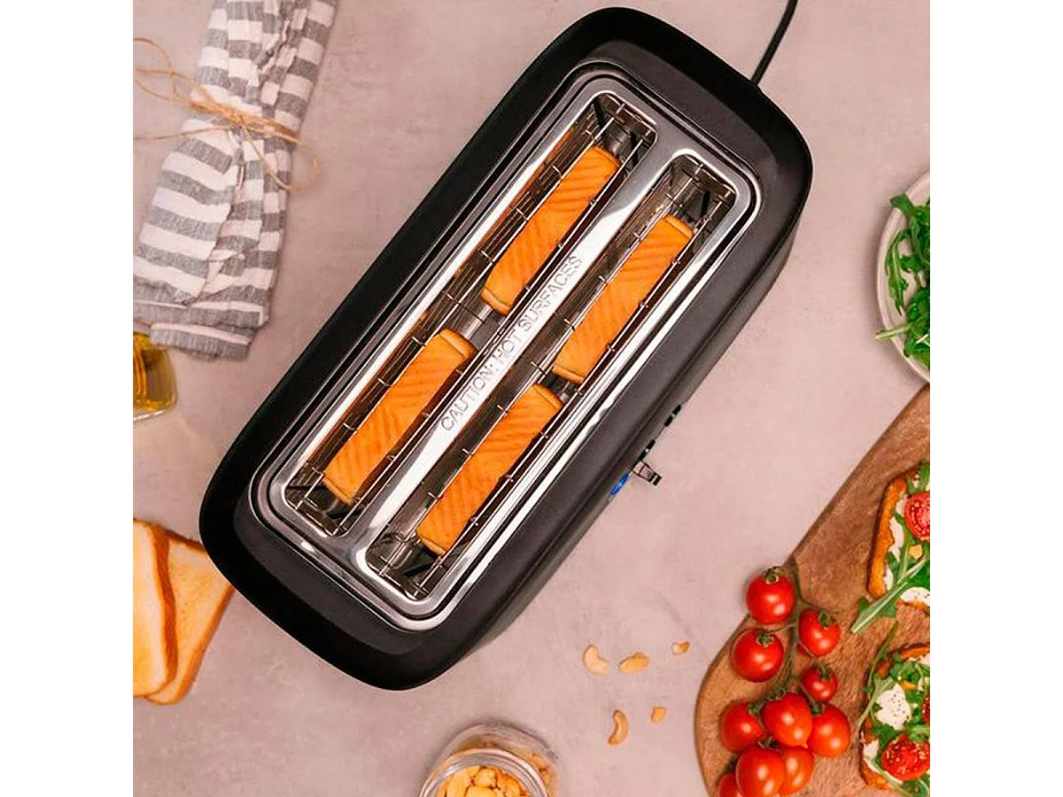 Tostador vertical Cecotec Toast&Taste 16000 Extra Double 1630W negro