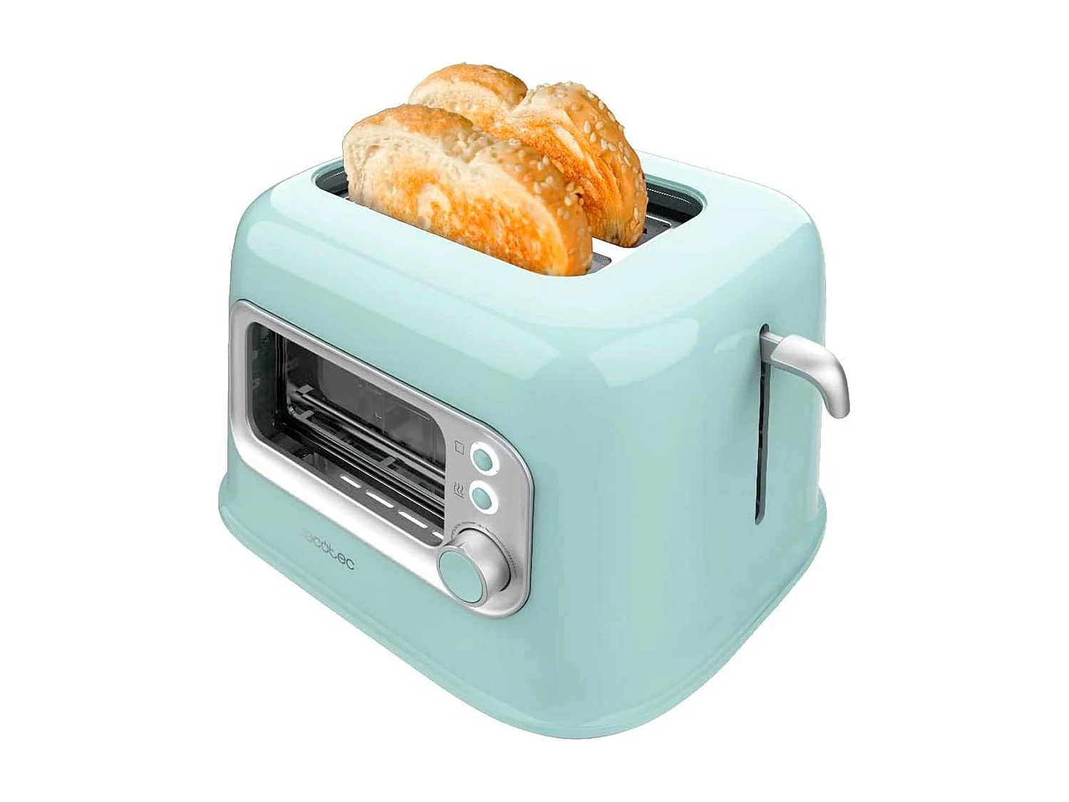 Tostador Cecotec RetroVision 700W diseño retro con ventana azul