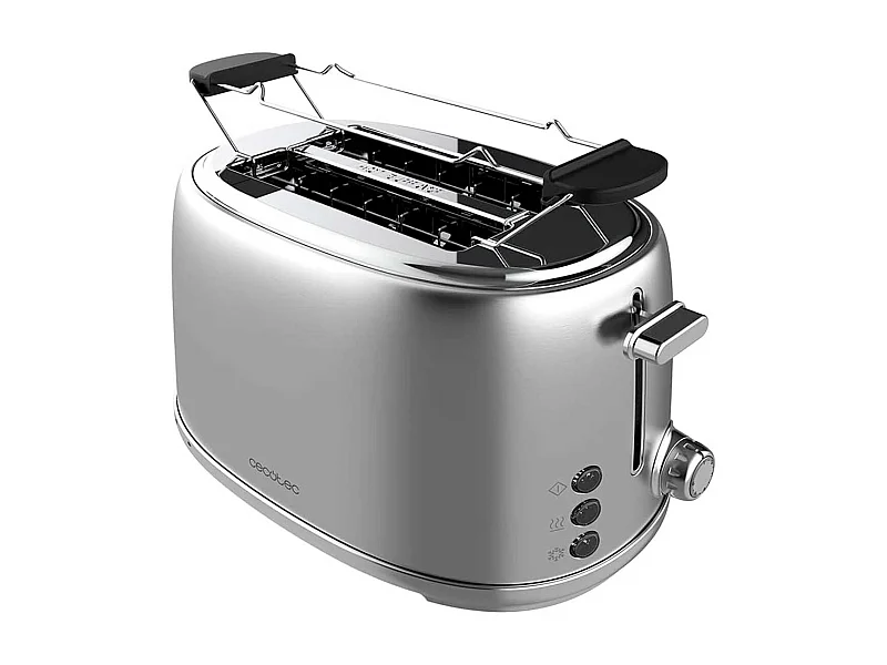 Tostador Cecotec Toast&Taste 1000 Retro Double 980W diseño retro inox