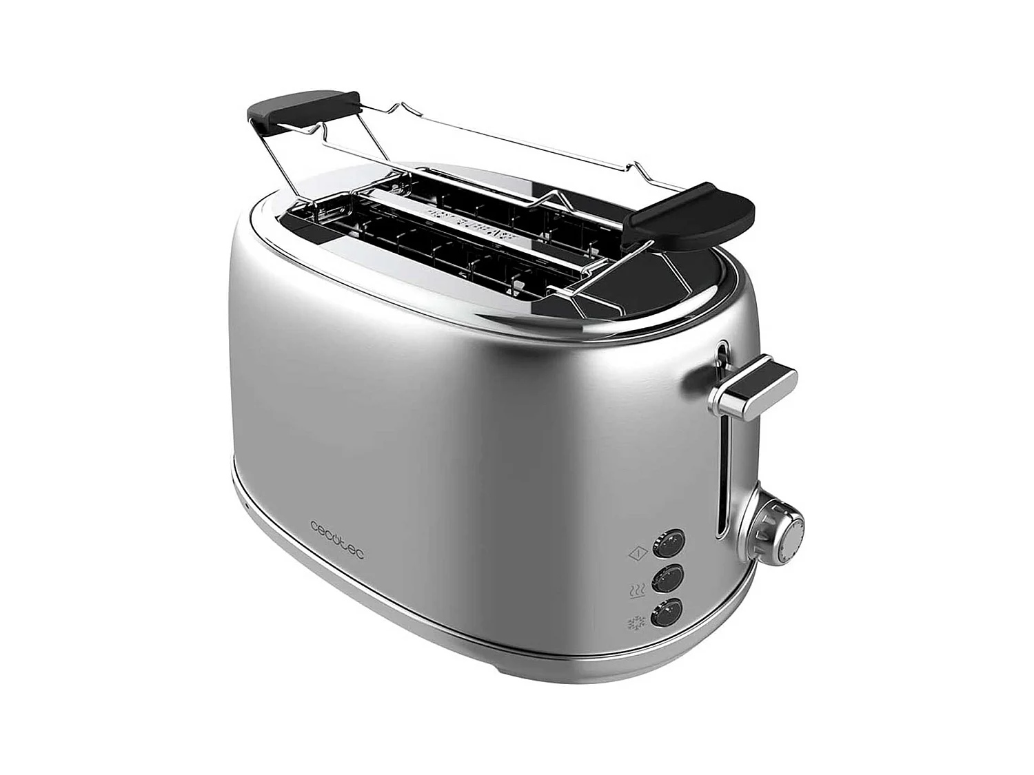 Tostador Cecotec Toast&Taste 1000 Retro Double 980W diseño retro inox