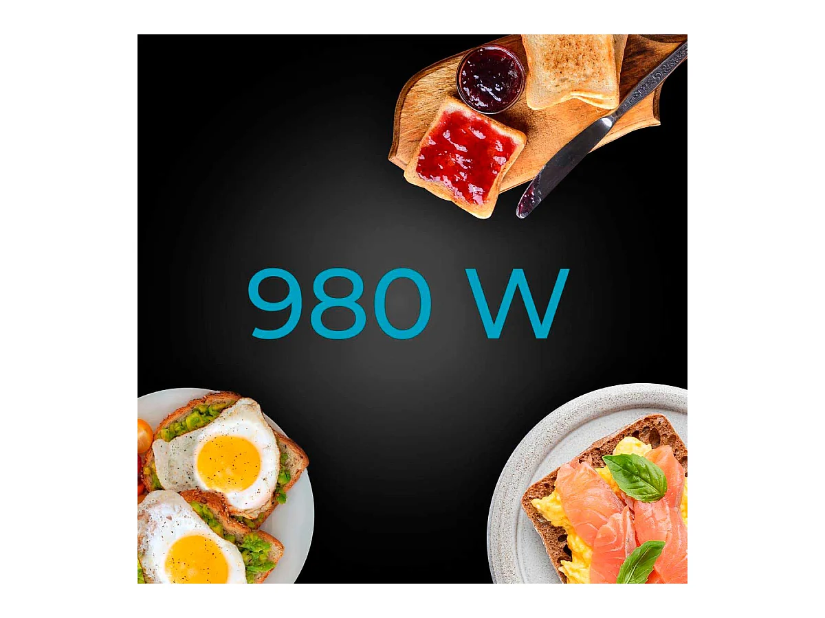 Tostador Cecotec Toast&Taste 1000 Retro Double 980W diseño retro inox