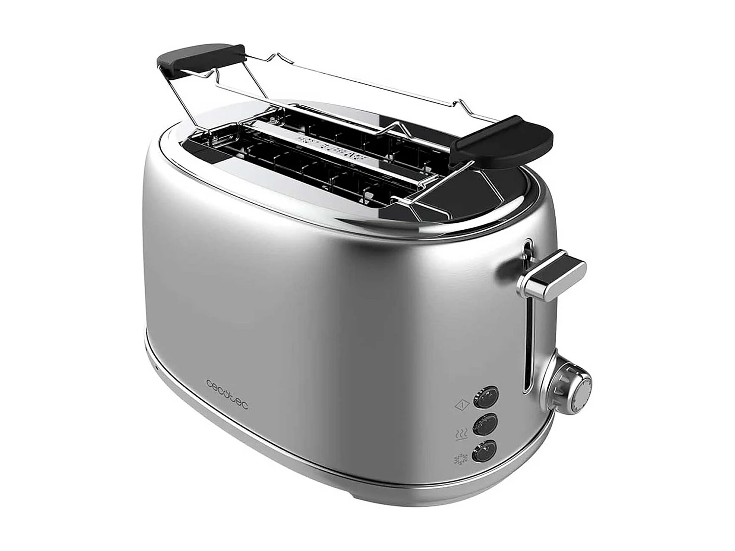 Tostador Cecotec Toast&Taste 1000 Retro Double 980W diseño retro inox