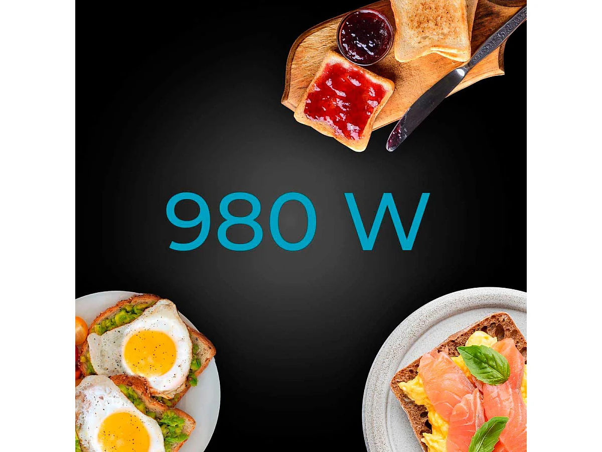 Tostador Cecotec Toast&Taste 1000 Retro Double 980W diseño retro inox